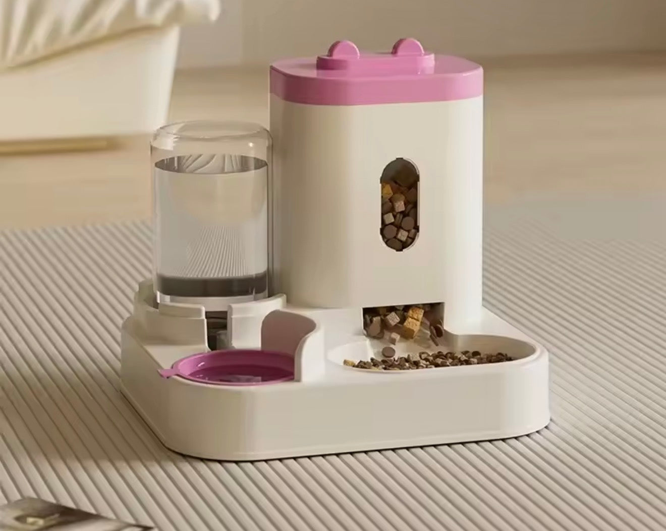 Automatic Feeder Dog Cat Food Bowl With Water Fountain Large Capacity Pet Food Storage Dispenser Container Puppy Pet Accessories