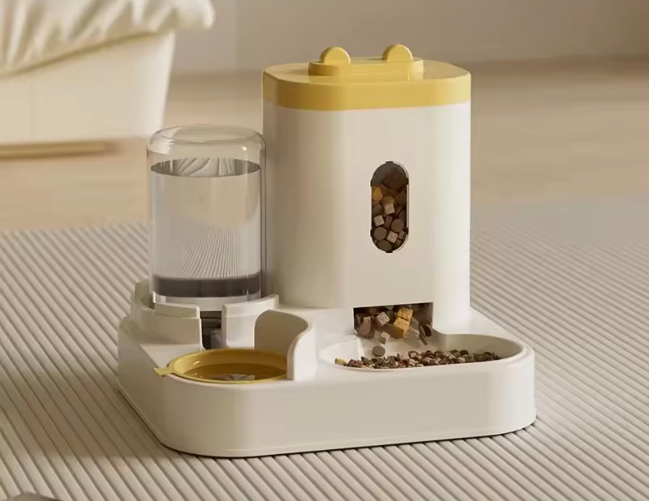 Automatic Feeder Dog Cat Food Bowl With Water Fountain Large Capacity Pet Food Storage Dispenser Container Puppy Pet Accessories